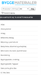 Mobile Screenshot of byggematerialer.dk